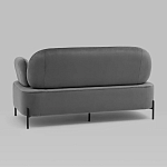 Диван в велюровой обивке серого цвета COLOR BLOCK варинант исполнения - 4 | Loft Concept в Омске