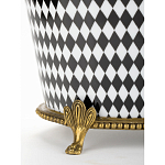 Фарфоровое кашпо Black and white square варинант исполнения - 4 | Loft Concept в Омске