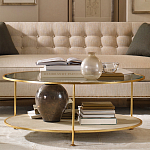 Кофейный стол круглый с полкой на 3-х ножках Round Textured Coffee Table варинант исполнения - 1 | Loft Concept в Омске