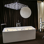 Люстра подвесная с тонкой металлической конструкцией цвета хром Quasar варинант исполнения - 8 | Loft Concept в Омске