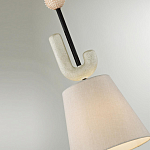 Подвесной светильник с бежевым тканевым плафоном Flourish варинант исполнения - 4 | Loft Concept в Омске