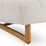 Кресло с обивкой букле Lino White  Boucle Armchair варинант исполнения - 5 | Loft Concept в Омске