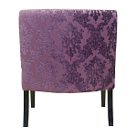 Полукресло с мягкой обивкой из жаккарда на 4-х ножках из массива березы Baroque Armchair violet варинант исполнения - 2 | Loft Concept в Омске