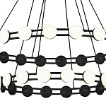 Люстра двухъярусная с круглыми светодиодными источниками света Maxine Light варинант исполнения - 5 | Loft Concept в Омске