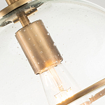 Потолочный светильник с прозрачным стеклянным шаром с эффектом пузырьков Hinkley варинант исполнения - 18 | Loft Concept в Омске