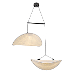 Подвесной светильник с белыми плафонами в форме облака Диаметр 60+60 см Cloud Junction варинант исполнения - 1 | Loft Concept в Омске