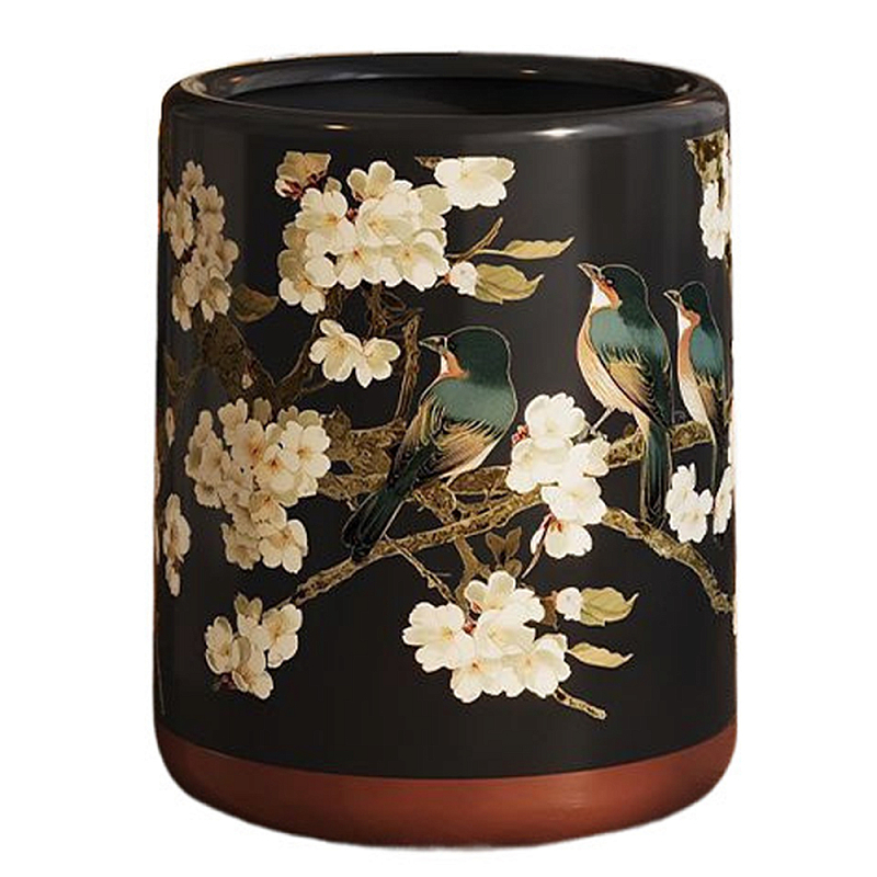 Мусорное ведро в китайском стиле Flower Trash Can Мульти Мусорное ведро в китайском стиле Flower Trash Can Мульти в Омске | Loft Concept