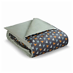 Постельное белье из сатина с принтом треугольники 150х200 см Triangular Dreams варинант исполнения - 1 | Loft Concept в Омске