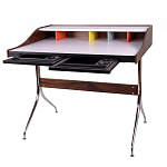 Письменный стол с 2-мя чёрными выдвижными ящиками и нишей с цветными разделителями Ballan варинант исполнения - 3 | Loft Concept в Омске