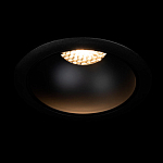 Встраиваемый спот светодиодный круглый черного цвета с углублением Ombra Lux  варинант исполнения - 1 | Loft Concept в Омске