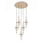 Люстра подвесная с прозрачными фактурными плафонами Reflection of Light варинант исполнения - 1 | Loft Concept в Омске