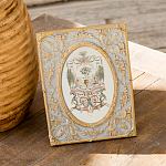 Декоративный постер в раме с рельефным растительным узором арабески New Collection of Arabesques Poster варинант исполнения - 5 | Loft Concept в Омске