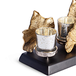 Подсвечник Cozy Light с декором кленовыми листьями варинант исполнения - 2 | Loft Concept в Омске