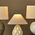 Настольная лампа с волнистым узором и абажуром в форме конуса Macrame варинант исполнения - 4 | Loft Concept в Омске