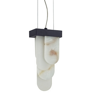 Подвесной светильник с белыми вертикальными элементами Alabaster Totem