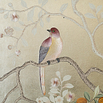 Обои ручная роспись Temple Newsam White Gold gilded silk варинант исполнения - 5 | Loft Concept в Омске