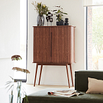 Буфет с двумя раздвижными дверцами Toinette Brown Wooden Cupboard варинант исполнения - 7 | Loft Concept в Омске