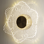 Бра в виде цветка Loggia White Flower Acrylic Wall Lamp варинант исполнения - 2 | Loft Concept в Омске