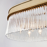 Люстра подвесная овальная со стеклянными трубками Длина 100 см Nembus варинант исполнения - 4 | Loft Concept в Омске