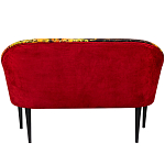 Диван двухместный из натурального бука красный с цветным принтом Impressionism in Art варинант исполнения - 2 | Loft Concept в Омске