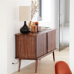 Низкий буфет с 2-мя раздвижными дверцами Toinette Light Cupboard варинант исполнения - 13 | Loft Concept в Омске