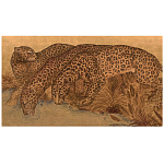 Картина с изображением Леопардов Leopards by stream варинант исполнения - 3 | Loft Concept в Омске