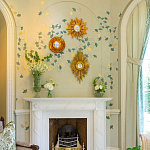 Обои ручная роспись Gingko Colourway SC-237 on grey painted Xuan paper варинант исполнения - 2 | Loft Concept в Омске