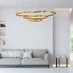 Люстра подвесная с 3-мя ассиметричными светодиодными лампами Golden Current варинант исполнения - 2 | Loft Concept в Омске