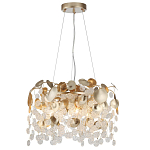 Люстра с декоративными подвесками из прозрачного стекла в форме монеток FAIRYTREE Light варинант исполнения - 3 | Loft Concept в Омске