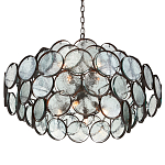 Люстра с каскадом из круглых стеклянных дисков Small Round Sequins варинант исполнения - 2 | Loft Concept в Омске