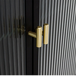 Сервант четырехдверный с рифленым стеклом The Keeper варинант исполнения - 3 | Loft Concept в Омске