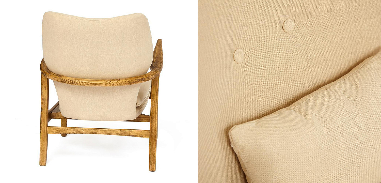 Кресло Makeshift armchair beige Кресло Makeshift armchair beige - Loft-Concept в Омске