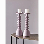 Подсвечник фигурный розовый Bright Accent 36 см варинант исполнения - 3 | Loft Concept в Омске