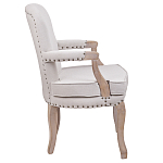 Кресло Aubrey Classical Armchair beige flax варинант исполнения - 2 | Loft Concept в Омске