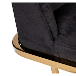 Стул обеденный велюровый черный с золотым каркасом Nobility варинант исполнения - 3 | Loft Concept в Омске