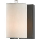 Бра на прозрачном штативе с тканевым абажуром в форме цилиндра Conciseness варинант исполнения - 1 | Loft Concept в Омске