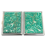 Портсигар с газовой зажигалкой из натурального камня Амазонит Stone Cigarettes Cases варинант исполнения - 4 | Loft Concept в Омске