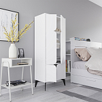 Комод белый с 4-мя дверцами на металлических ножках SPARK MULTIPURPOSE CABINET WHITE варинант исполнения - 6 | Loft Concept в Омске