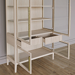 Витрина Primo со стеклянными фасадами и буфетом шпон Светлый дуб варинант исполнения - 5 | Loft Concept в Омске