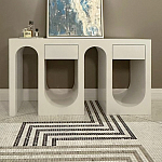 Белая консоль с ящиками Endor White варинант исполнения - 1 | Loft Concept в Омске