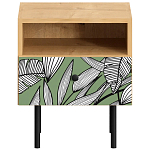 Прикроватная тумба с изображением на ящике Elise Nightstand варинант исполнения - 10 | Loft Concept в Омске