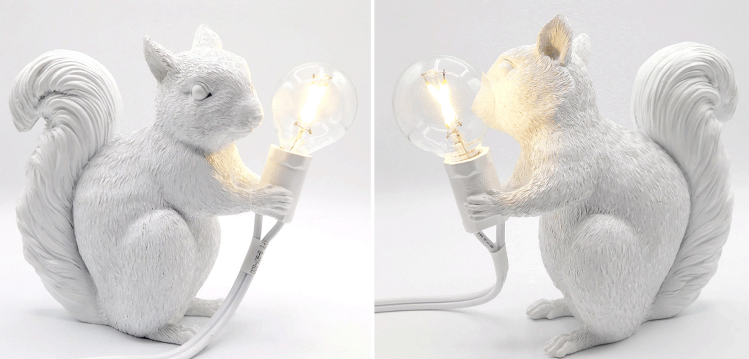 Настольная лампа белка White Squirrel Lamp - Loft-Concept в Омске