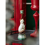 Подсвечник в виде кошки из фарфора с бронзовыми элементами Paradise Cat варинант исполнения - 5 | Loft Concept в Омске