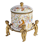 Шкатулка на ангелах из фарфора с бронзовыми элементам Eden Garden варинант исполнения - 2 | Loft Concept в Омске