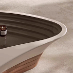 Журнальный столик фигурный со стеклянной столешницей Table Drop варинант исполнения - 4 | Loft Concept в Омске