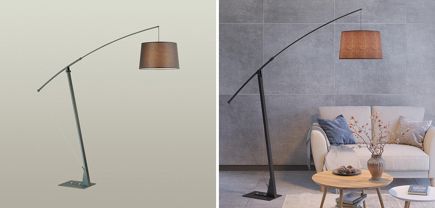 Торшер Floor Lamp Colin black - Loft-Concept в Омске