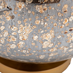 Настольная лампа c бежевым абажуром на круглом стеклянном основании Soft Pastel Light варинант исполнения - 1 | Loft Concept в Омске