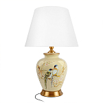 Настольная лампа бежевая с изображением птиц Slip Away варинант исполнения - 7 | Loft Concept в Омске