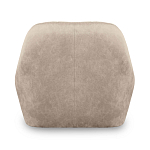 Барный стул со спинкой и подлокотниками на 4-х коричневых деревянных ножках Бежевый Велюр Ava Charm варинант исполнения - 3 | Loft Concept в Омске