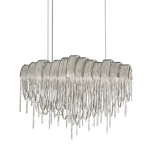 Люстра подвесная с металлическими цепочками и изогнутыми металлическими дугами 72 см Atlantis Chain